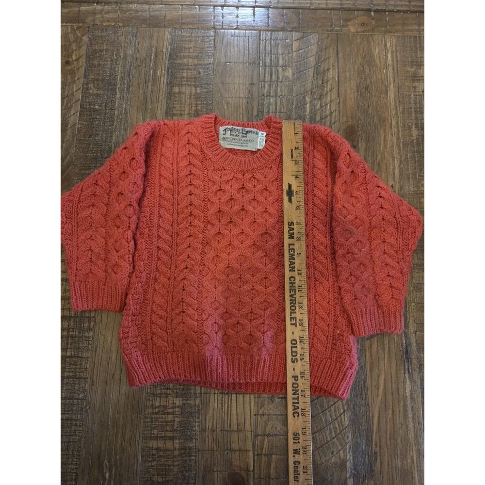 Irish childs soft wool sweater, Merin wool sweater,  Unisex